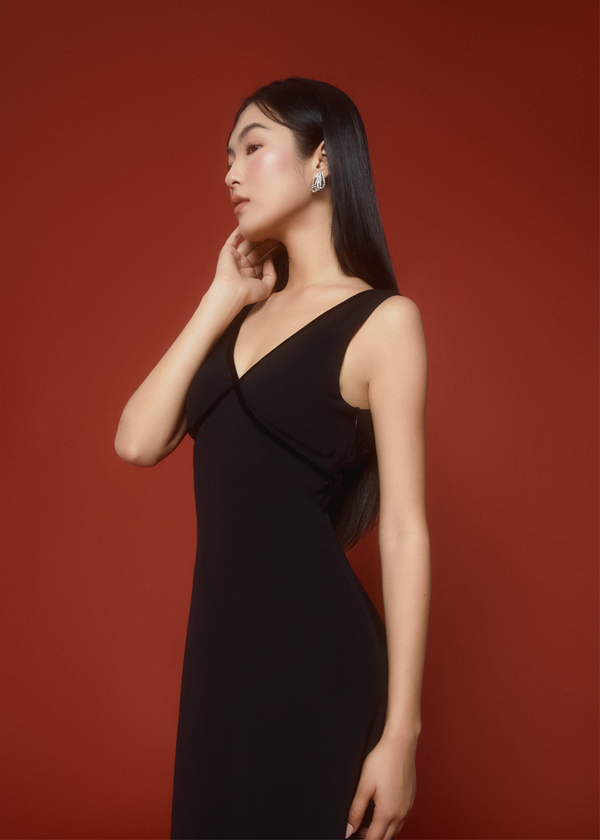 Gin Midi Dress - Black Gin Midi Dress - Black