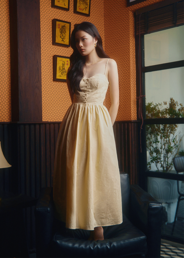 Emillie Midi Dress - Cream Emillie Midi Dress - Cream