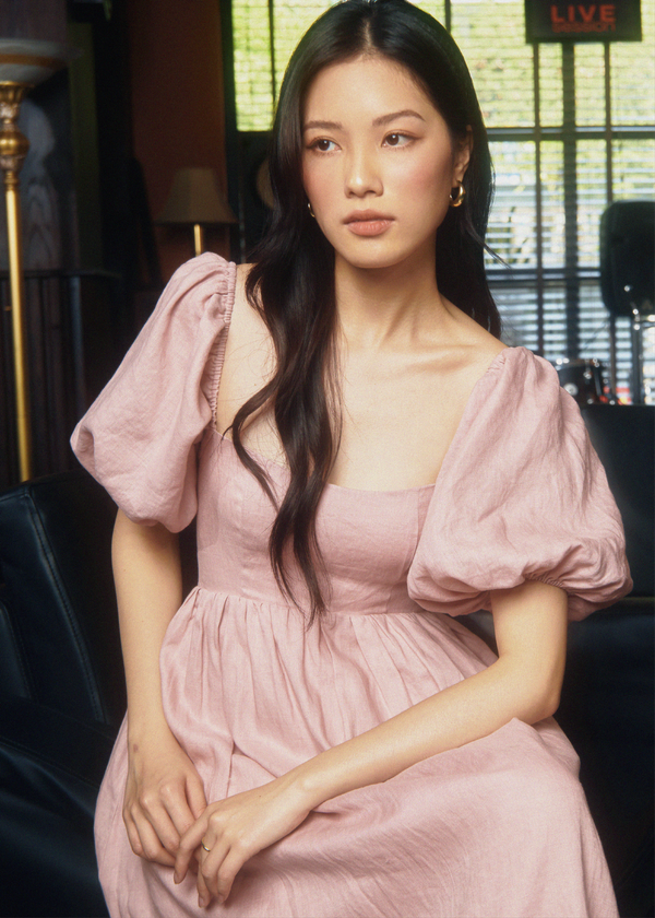 Sherlyn Midaxi Dress - Powder