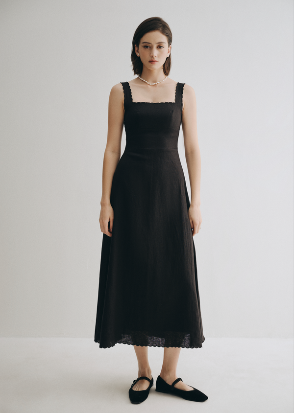 Amandie Midaxi Dress - Black