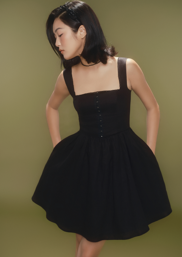 Julian Mini Dress - Black