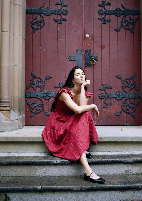 Hilton Midi Dress - Burgundy