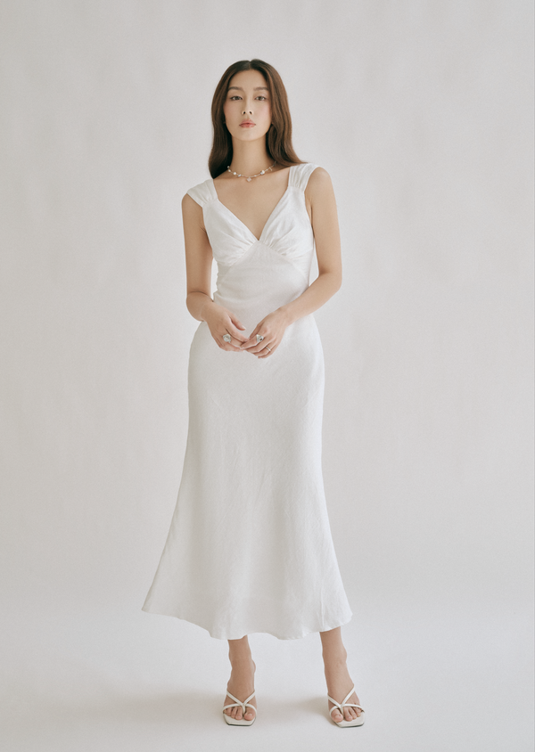 Beatrice Midi Dress - White Beatrice Midi Dress - White