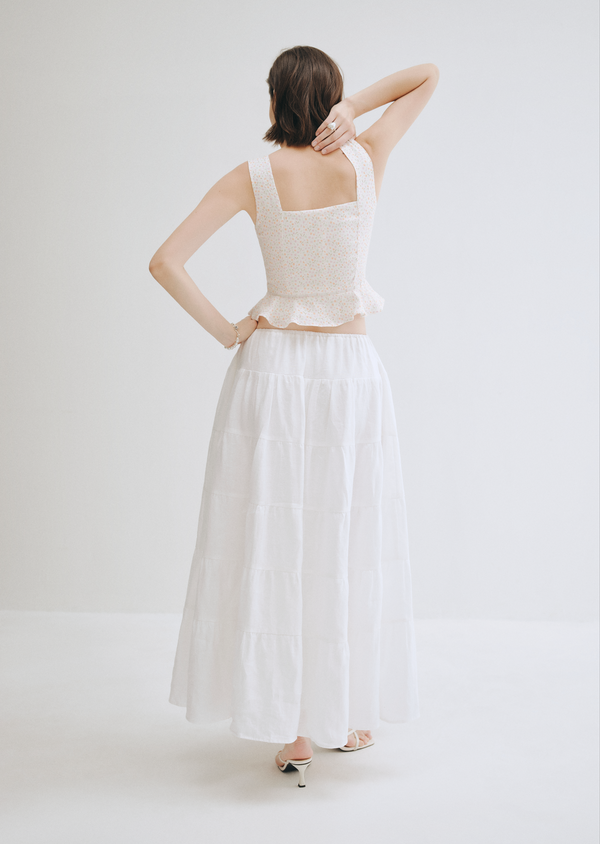 Sommi Top - Flowermarket In Sunlight